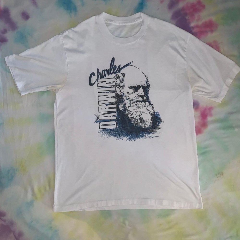 Vintage 90s/80s Charles Darwin single stitch Large
